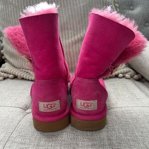 UGG Australia Bailey Button Pink Boots